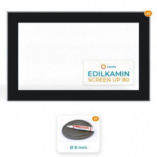 Edilkamin SCREEN UP 80 Glass Panel Pack - Order Online