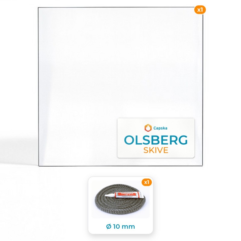 Vetro Olsberg SKIVE - Resistente fino a 800°C