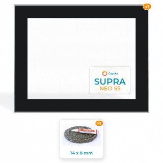Vitre sérigraphiée Supra NEO 55 - Pack avec joint