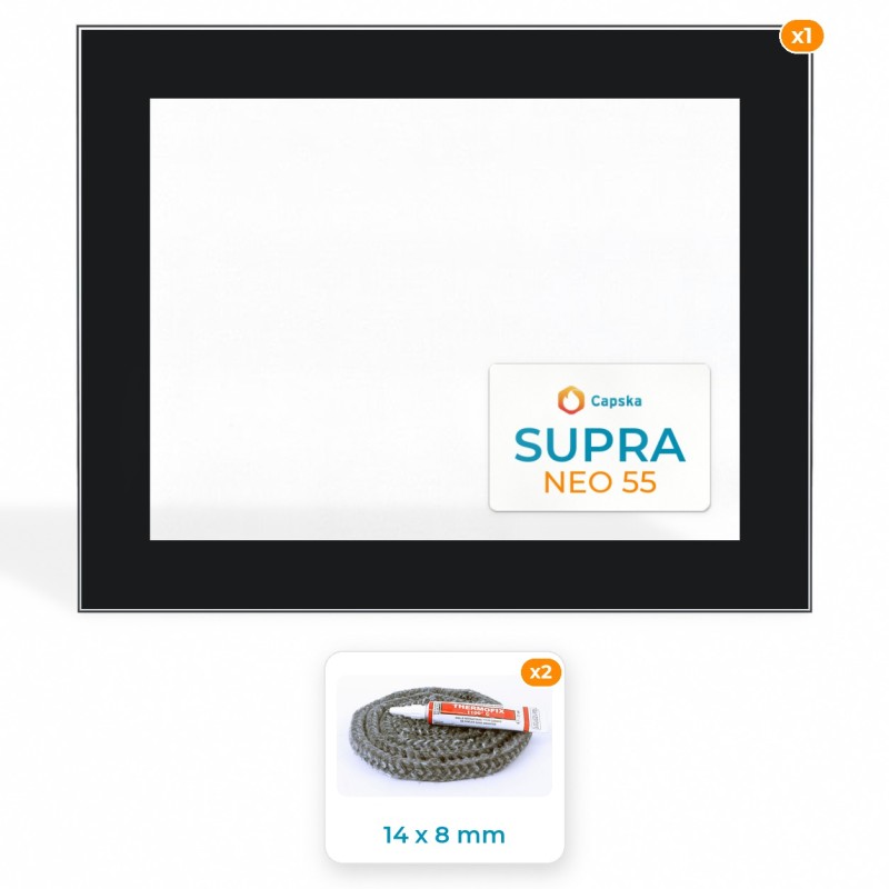 SUPRA NEO 55 - Kaminglas und Dichtungspaket