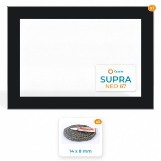 Vetro Supra NEO 67 - Resistente fino a 800°C