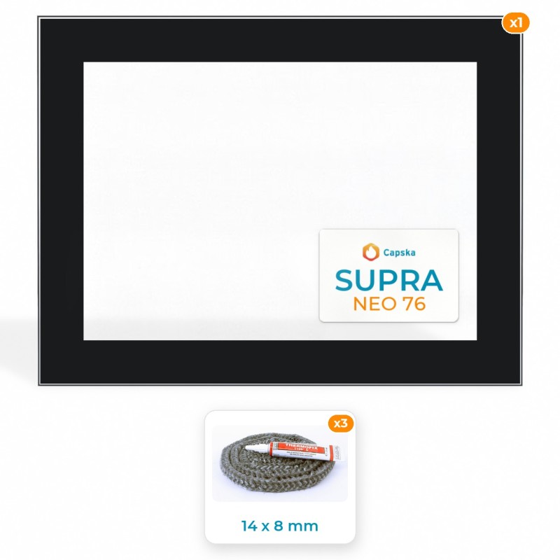 Vitre sérigraphiée Supra NEO 76 - Pack complet