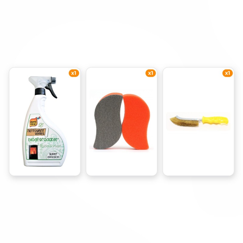 Pack NETTOYAGE - Brosse + Eponge + Spray - Capska