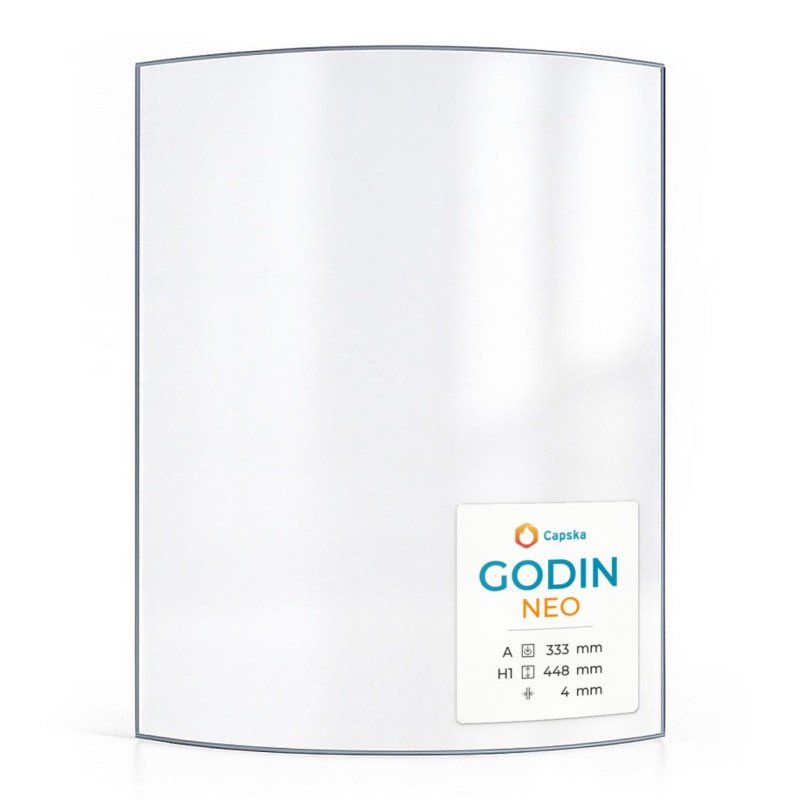 Vitre Godin NEO - Verre Courbe pour poêle à bois