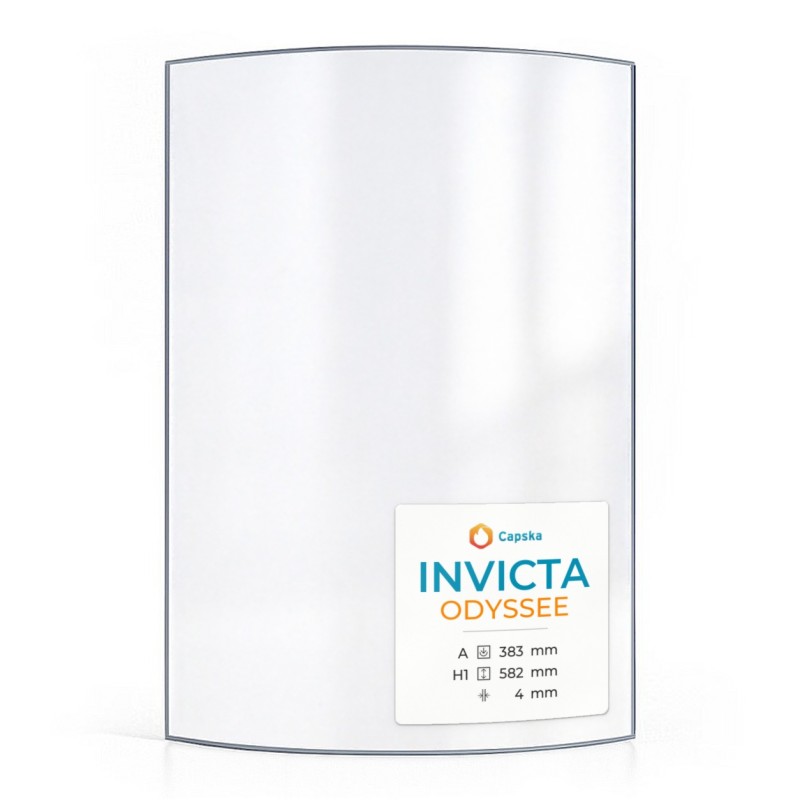 Vitre Invicta ODYSSEE - Verre Courbe pour poêle à bois
