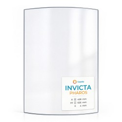Vetro Invicta PHAROS - Vetro Curvo per stufa a legna