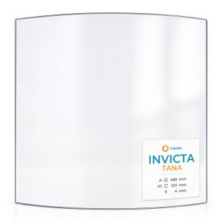 Vitre Invicta TANA - Verre Courbe pour poêle à bois