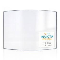 Vitre Invicta VOLUSPA - Verre Courbe pour poêle à bois