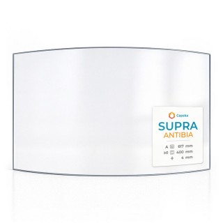 Supra ANTIBIA Glass Panel - Curved for Wood Burning Stove