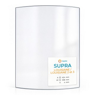 Vetro curvo per stufa a legna SUPRA LOUISIANE / LOUISIANE 2 et 3
