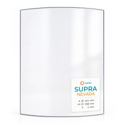 Supra NEVADA Glass - Curved glass panel for wood burning stove