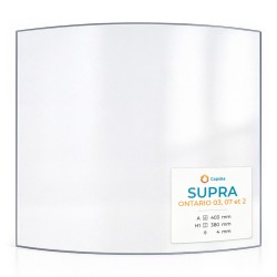 Vetro Supra ONTARIO 03, 07 ET 2 - Vetro Curvo per stufa a legna