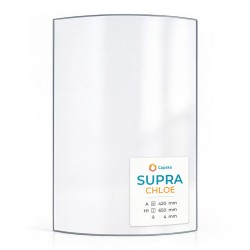 Supra CHLOE Glas - in sich gebogenes Kaminglas für Kaminofen