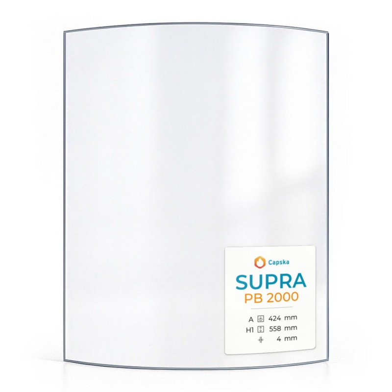 Vitre Supra PB 2000 - Verre Courbe pour poêle à bois