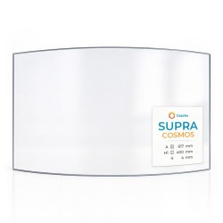 Vetro Supra COSMOS - Vetro Curvo per inserto per caminetto