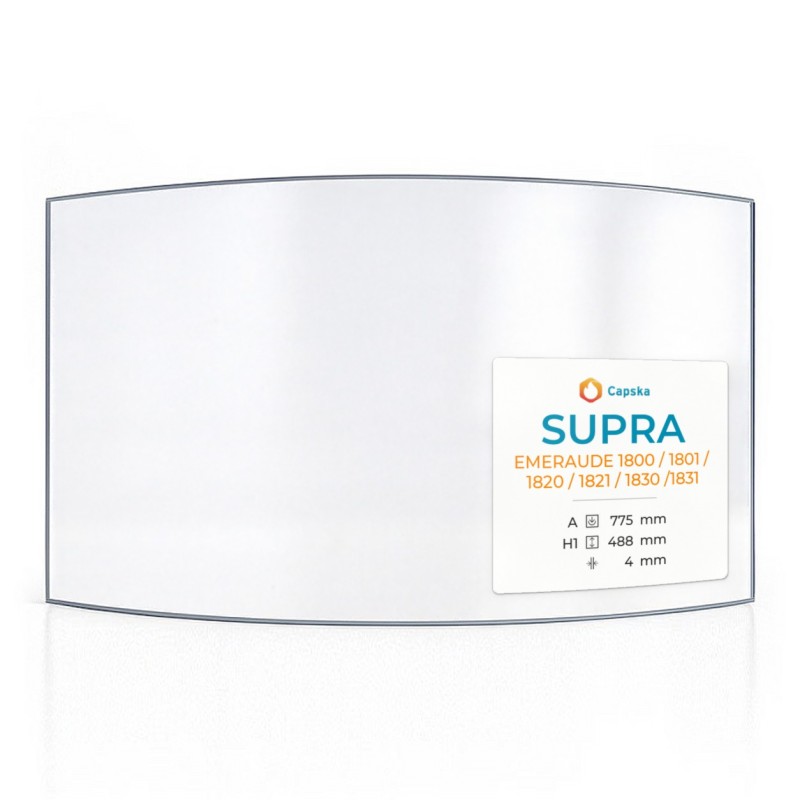 Supra EMERAUDE Glass Panel for Fireplace Insert