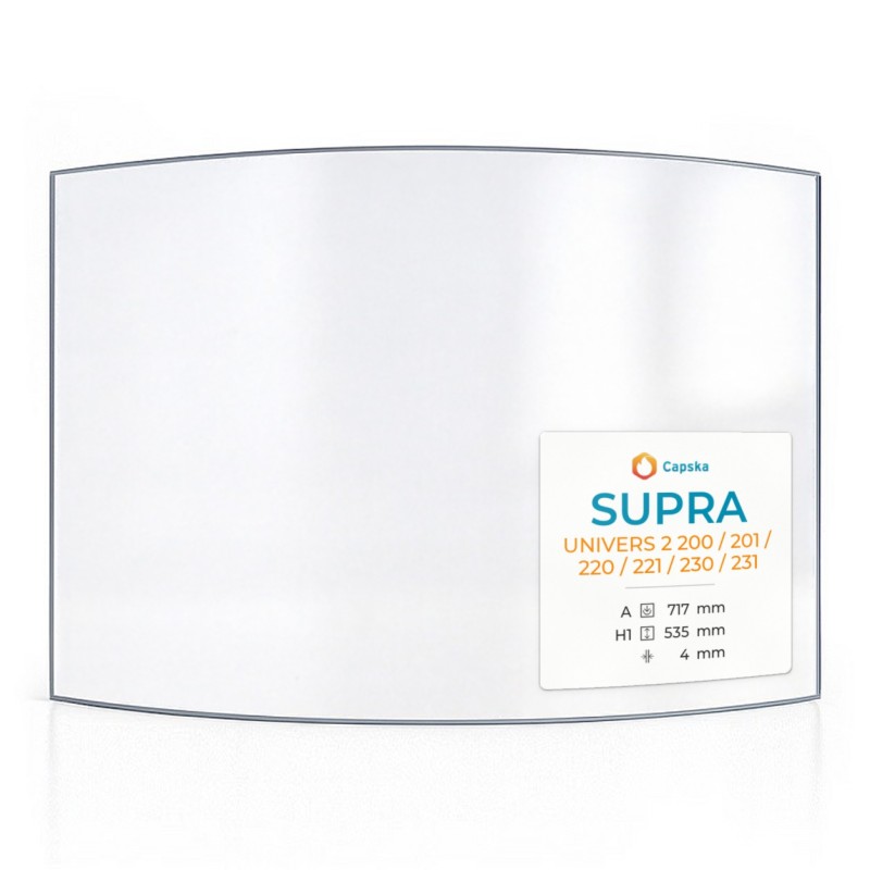 Vitre Supra UNIVERS 2 200/201/220/221/230/231 - Verre Courbe pour insert