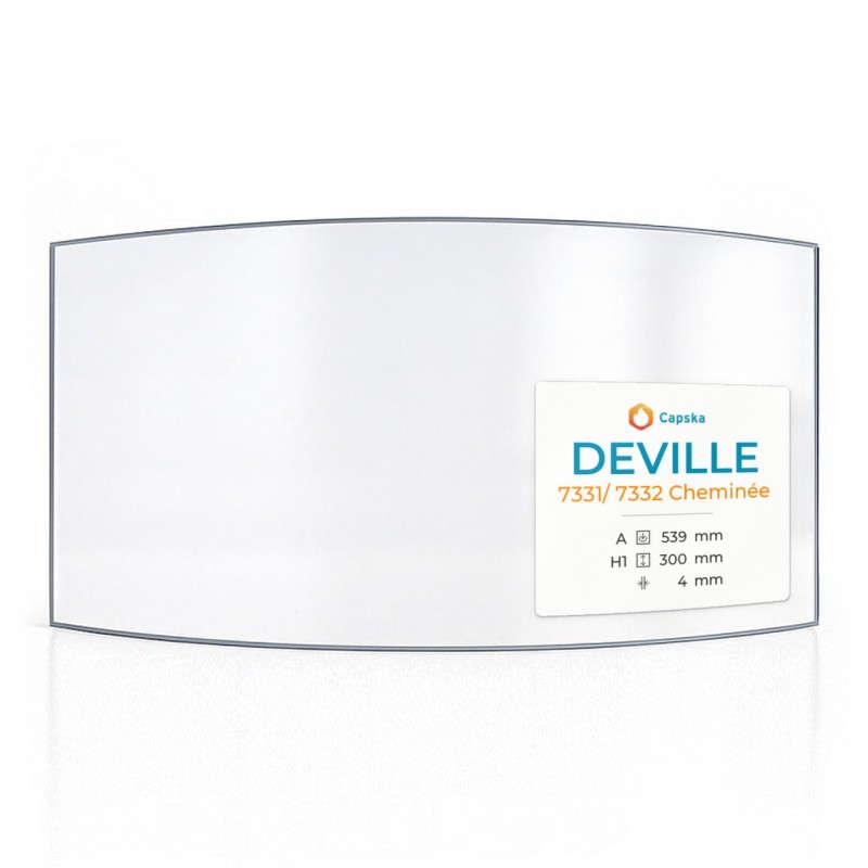 Vitre Deville 7331/7332 - Verre Courbe pour insert