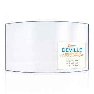 Deville 7899 CHORUS 77 PANORAMIQUE - Glas für Kaminofen