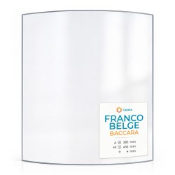 Franco Belge BACCARA Glass - Curved glass panel for wood burning stove