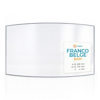 Franco Belge BARI Glass - Curved Panel for Wood Burning Stove