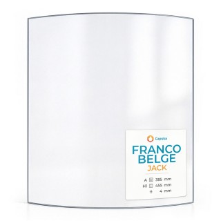 Franco Belge JACK Curved Glass Panel - Wood Burning Stove