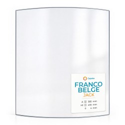 Franco Belge JACK Glass - Curved glass panel for wood burning stove