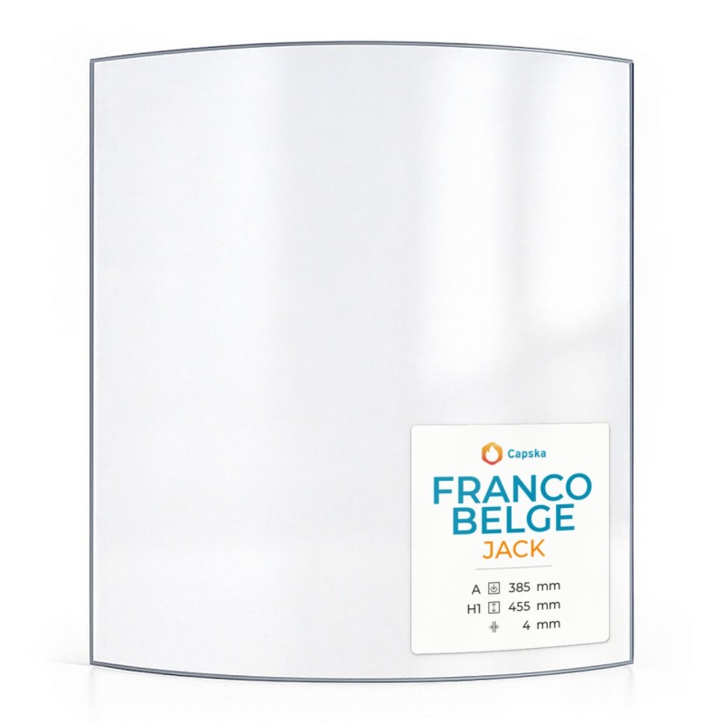 Franco Belge JACK Curved Glass Panel - Wood Burning Stove
