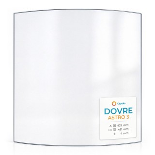 Dovre ASTRO 3 Glas - Kaminglas in sich gebogen