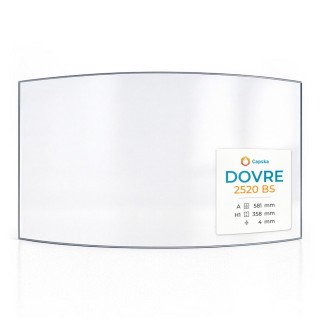 Vitre Dovre 2520 BS - Verre Courbe pour insert