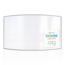 Vetro Dovre 2520 BS - Vetro Curvo per inserto per caminetto
