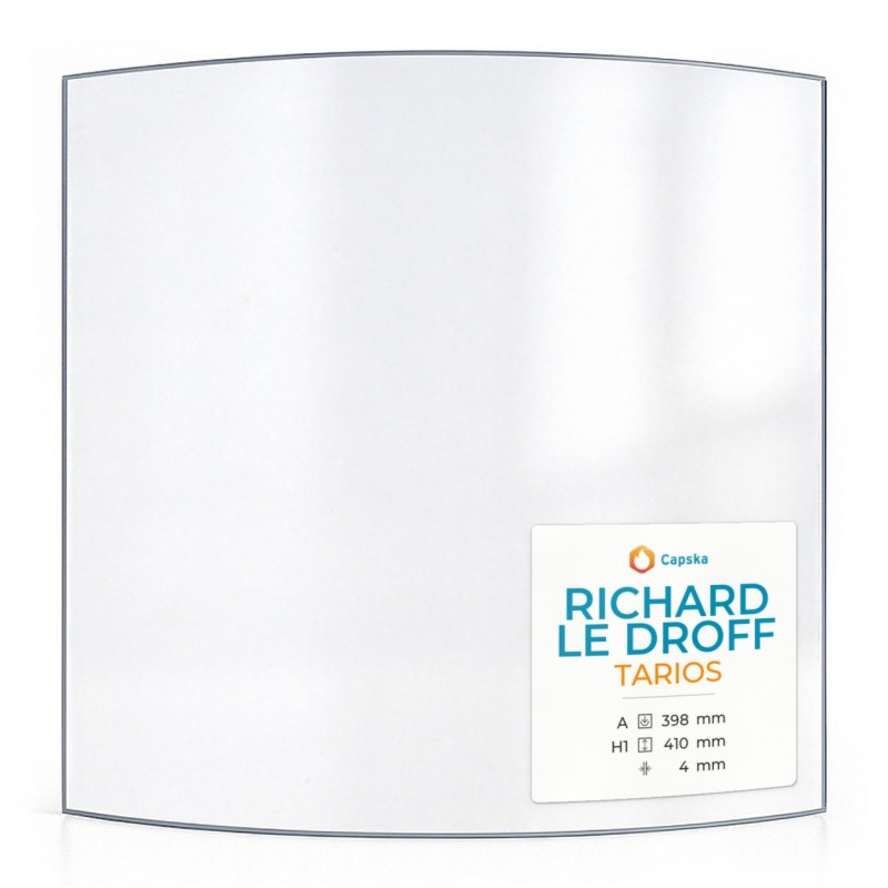 Richard Le Droff TARIOS Glass - Curved Glass Panel for Wood Burning Stove
