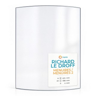 Vitre Richard Le Droff MENUIRES / MENUIRES 2 - Verre Courbe pour poêle à bois