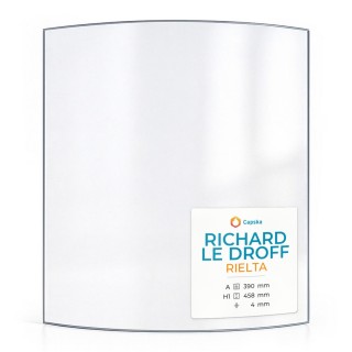 Richard Le Droff RIELTA Curved Glass Panel - 390 x 458 x 4 mm