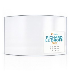 Richard Le Droff 3601 Glas - in sich gebogenes Kaminglas für Kaminofen