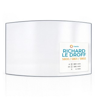 Vitre Richard Le Droff 5800 / 5801 / 5802 - Verre Courbe pour insert