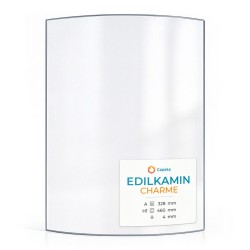 Vetro Edilkamin CHARME - Vetro Curvo per stufa a pellet