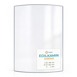 Edilkamin KARMA Glass - Curved Glass Panel for Pellet Stove