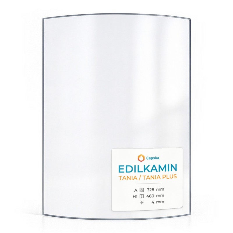 Edilkamin TANIA / TANIA PLUS Glass - Curved Glass Panel for Pellet Stove