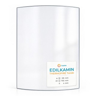 Edilkamin THERMOFIRE TONDO Glass - Curved Glass Panel