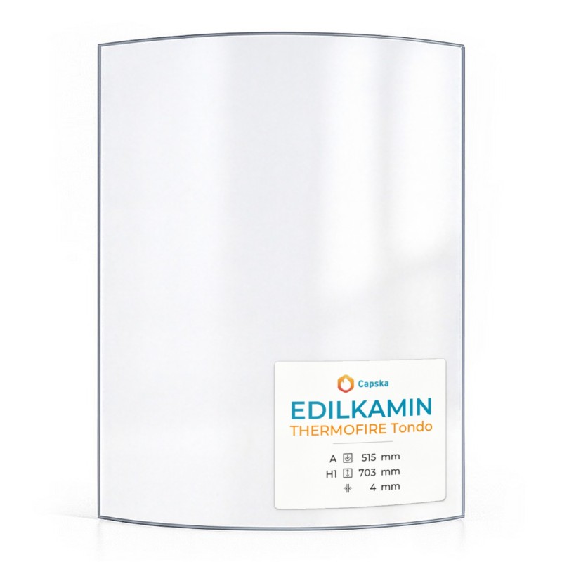 Edilkamin THERMOFIRE TONDO Glass - Curved Glass Panel