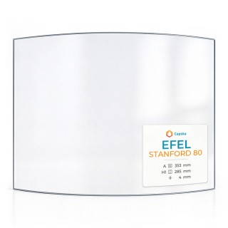 Efel STANFORD 80 Glass - Curved Panel for Wood Burning Stove