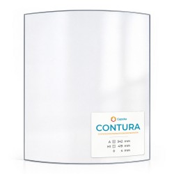 Vetro Contura 500/510/520/550/556/560/570/580/585/586/590/596 - Vetro Curvo per stufa a legna