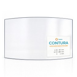 Contura 400/450/460/470/480 Glass - Curved glass panel for wood burning stove