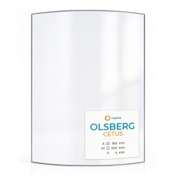 Vitre Olsberg CETUS - Verre Courbe pour poêle à bois