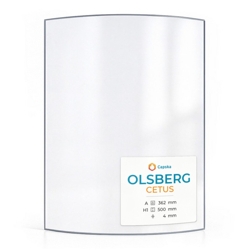 Vitre Olsberg CETUS - Verre Courbe pour poêle à bois
