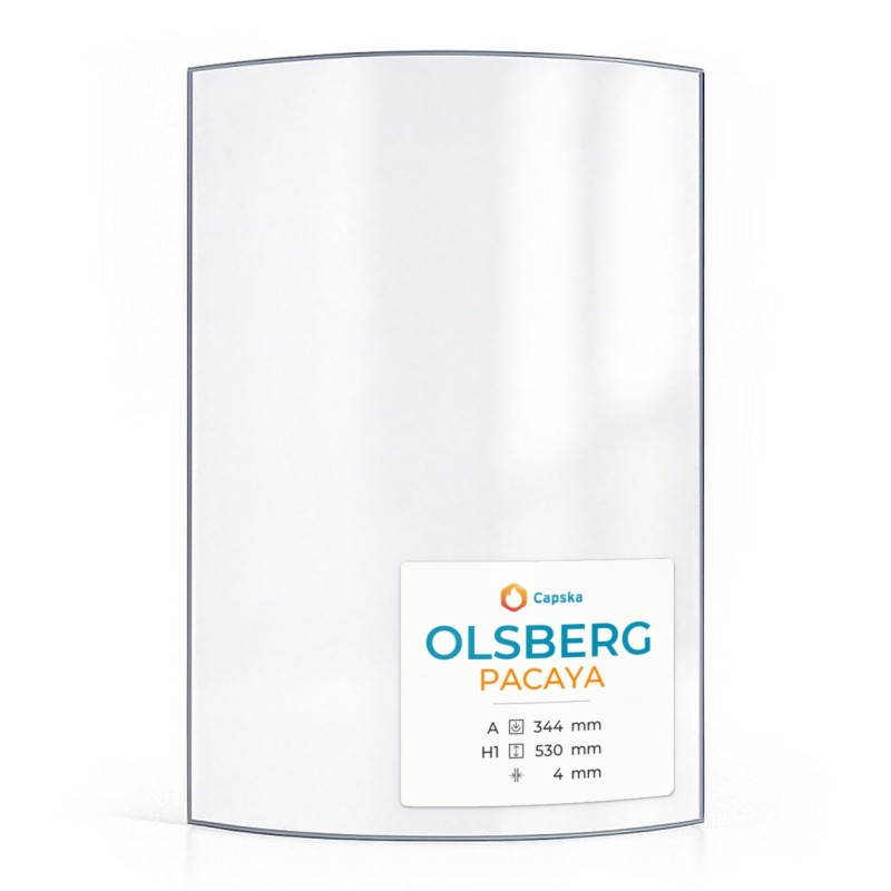 Olsberg PACAYA Glass - Curved Glass Panel for Wood Burning Stove