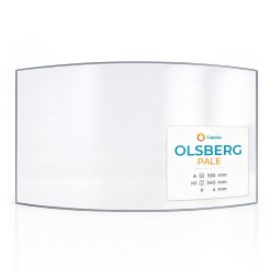 Olsberg PALE Glas - in sich gebogenes Kaminglas für Kaminofen