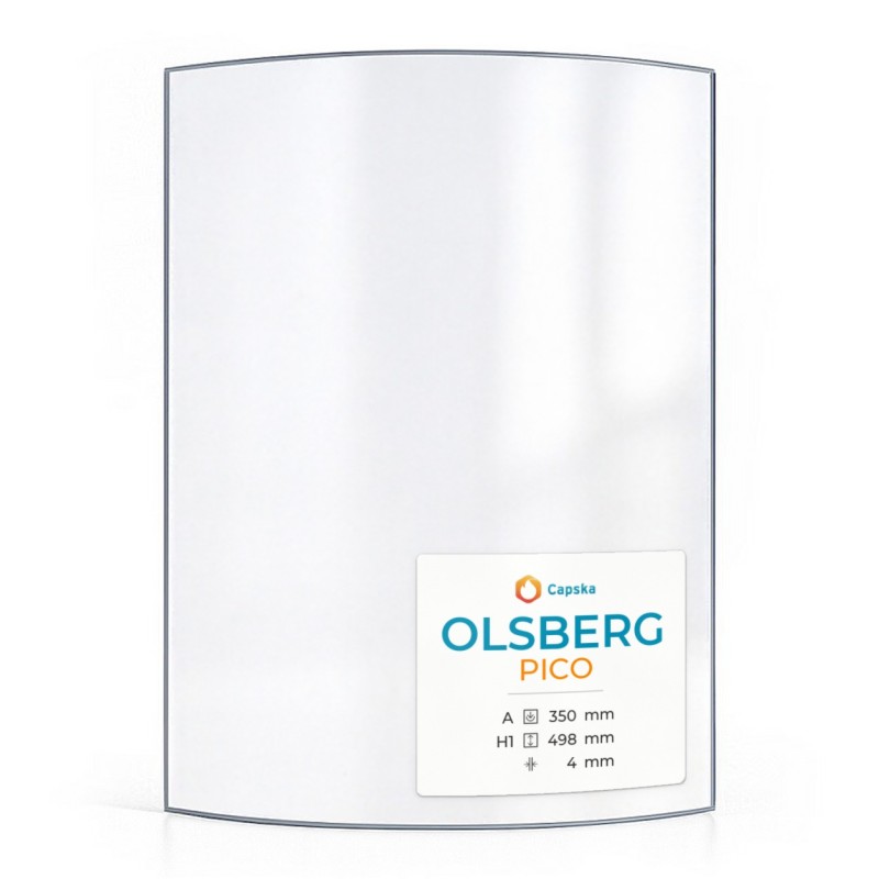 Olsberg PICO Glas - Hitzebeständiges Kaminglas für Kaminöfen