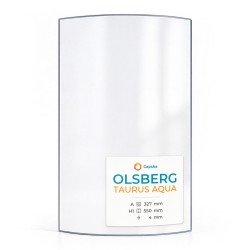 Vetro Olsberg TAURUS AQUA - Vetro Curvo per stufa a legna